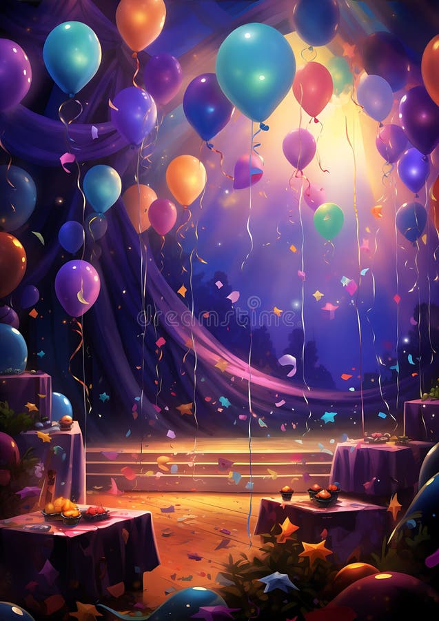 Dynamic invitation themes royalty free illustration