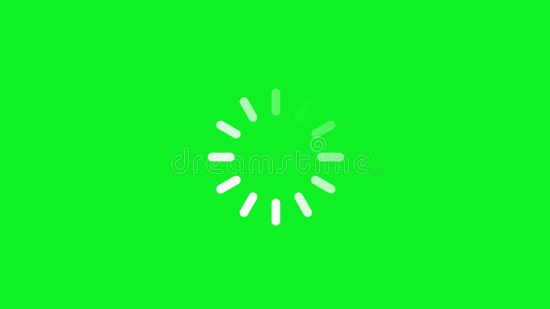 Dynamic loading animation on green screen background for motion graphics and video editing projects royalty free illustration