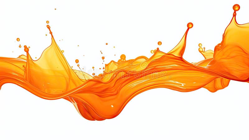 Dynamic orange splash stock illustration