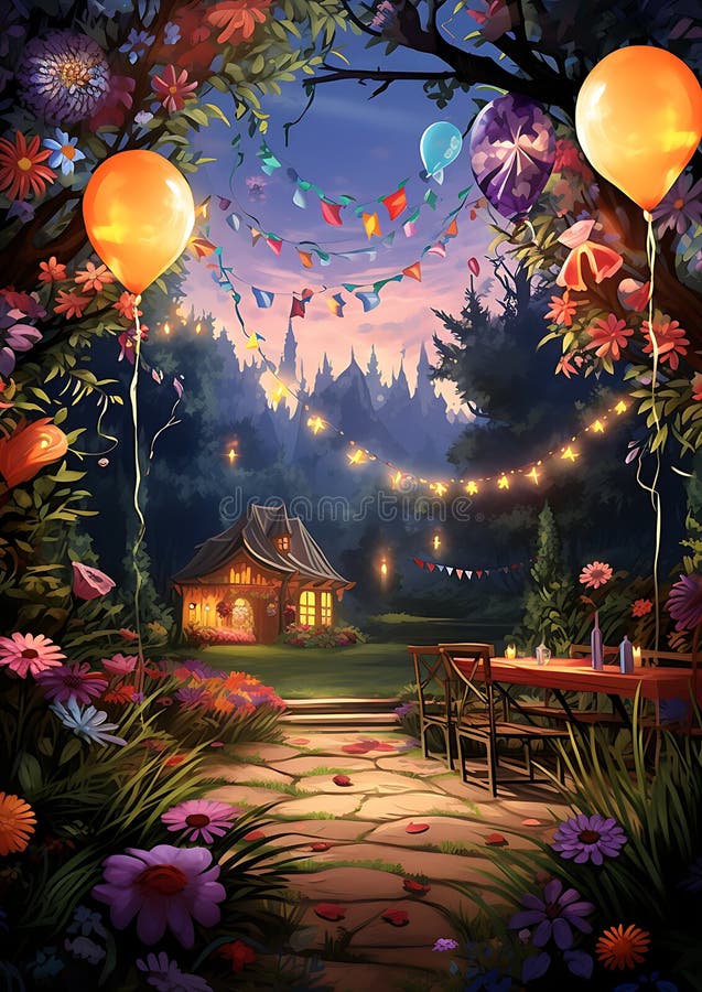 Dynamic party accents royalty free illustration