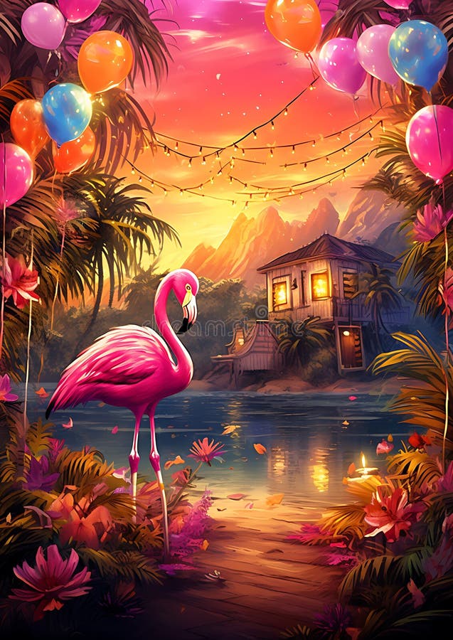 Dynamic party backdrops royalty free illustration