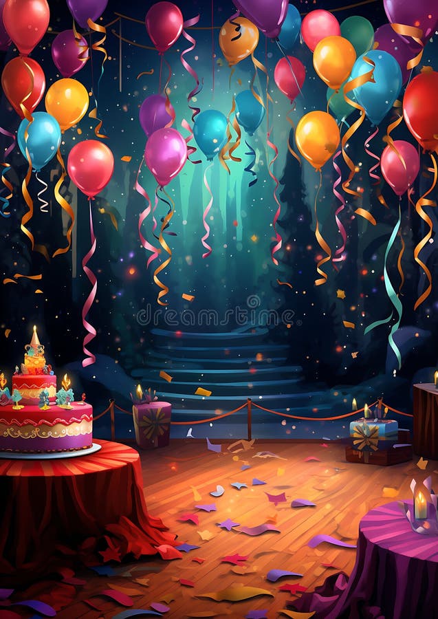 Dynamic party themes vector illustration