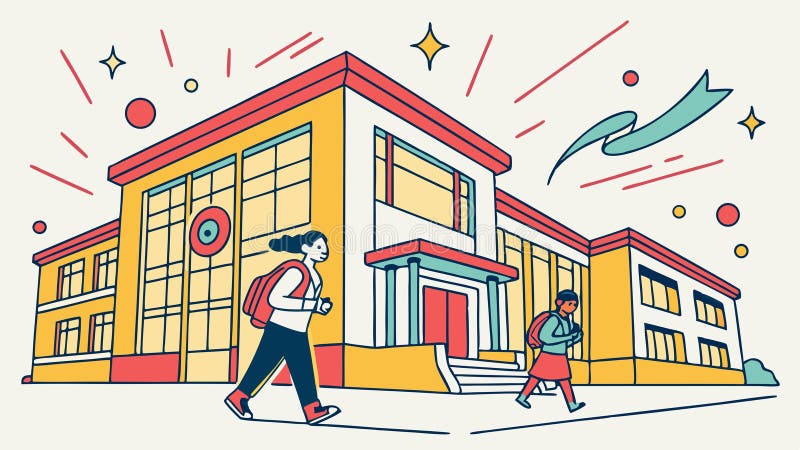 Vie étudiante dynamique sur un campus moderne