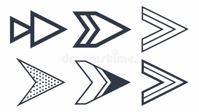 Dynamic sharp arrows, symbolizing rapid progress. vector design Generative AI vector illustration