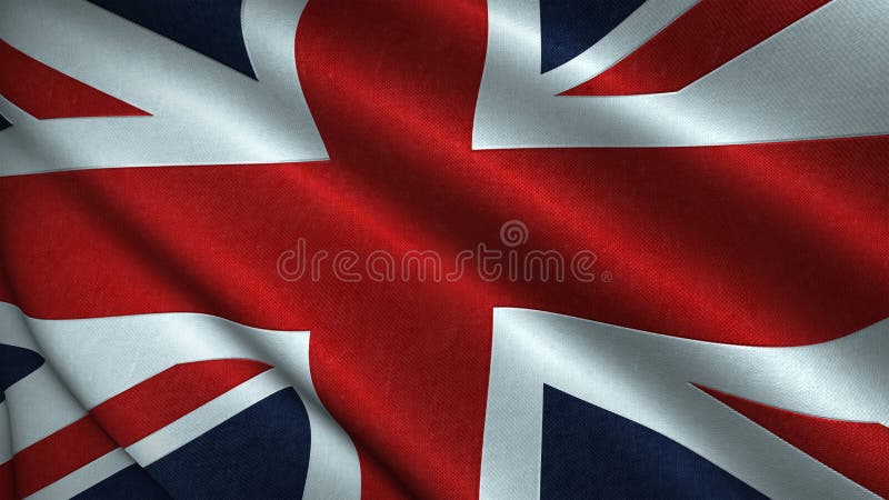 Union Jack, Flag of the United Kingdom Blowing in the Wind - UK Flag Illustration Rendered in 3D royalty free illustration Union Jack, Flag of the United Kingdom Blowing in the Wind - UK Flag Illustration Rendered in 3D royalty free illustration