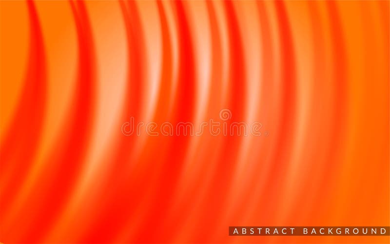 Dynamic Silk Smooth Orange Background. Abstract Realistic Background