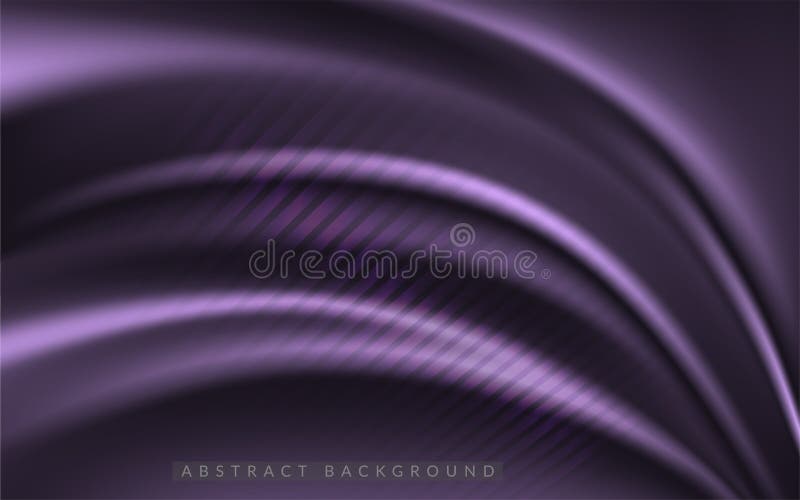 Dynamic silk smooth purple background. Abstract realistic background design vector illustration Dynamic silk smooth purple background. Abstract realistic background design vector illustration