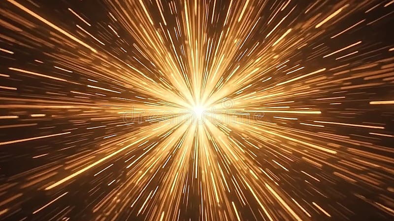 Dynamic starburst vintage rays layout animation, with Generative AI stock illustration