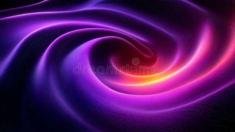 Dynamic Swirl of Colorful Light in a Mesmerizing Pattern stock illustration