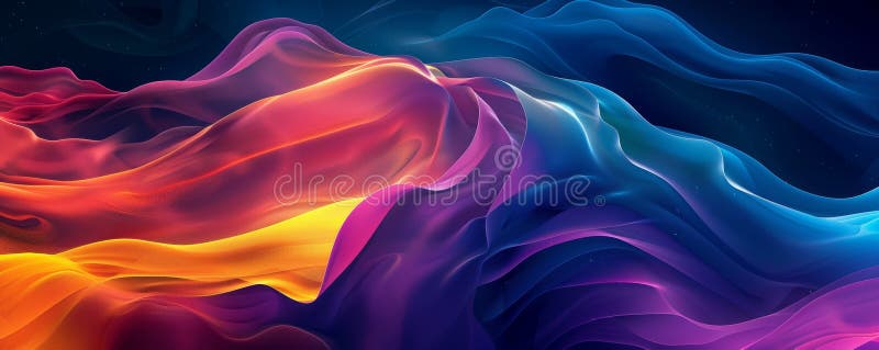 Tapet cu undă colorată abstractă pentru iphone cu nuanțe vibrante stock photo