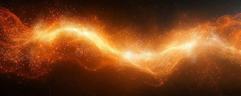Dynamic Visualization of Quantum Physics with Particles and Wavefunctions in Space stock photography