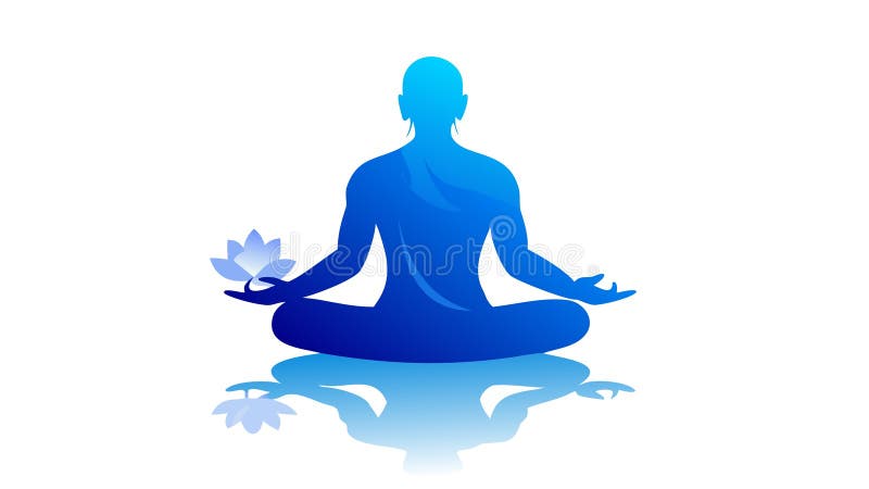 Dynamic Yoga Pose: Active Stretching Silhouette, vector design Generative AI stock illustration