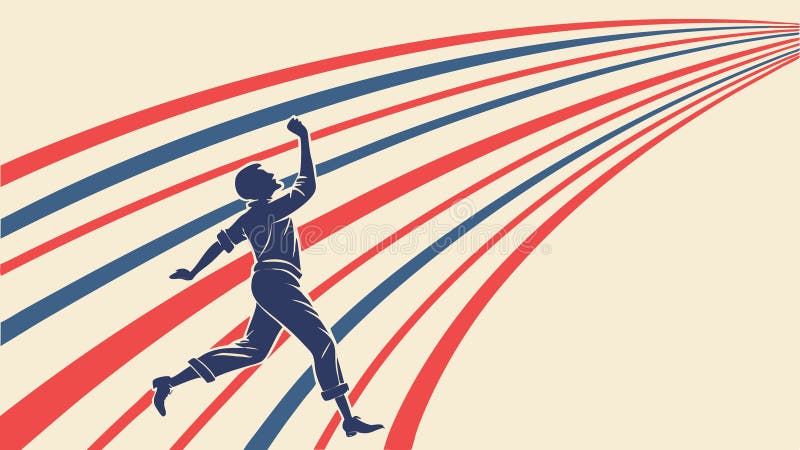 Dynamisk körare på stripe-spårningshastighet och Progress-temavektordesign Generativ AI stock illustrationer