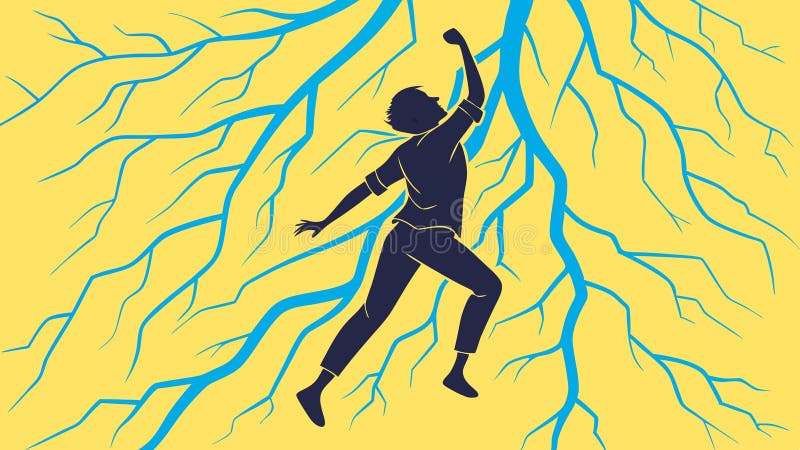 Dynamisk växelströmsbrytning genom barriärer vektorvektorvektordesign Generativ AI royaltyfri illustrationer