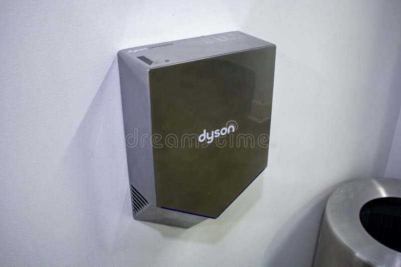 Dyson hand dryer editorial photography. Image of hands 163149337
