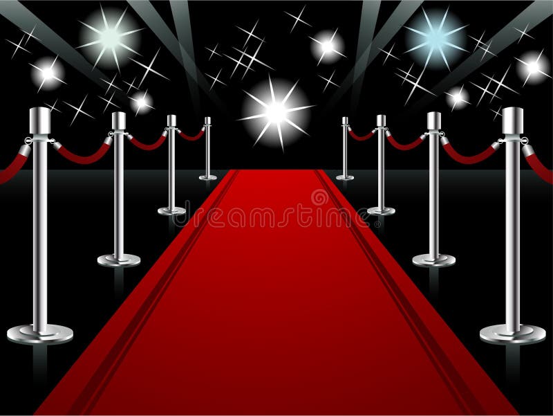 dywanowa czerwień royalty ilustracja dywanowa czerwień royalty ilustracja