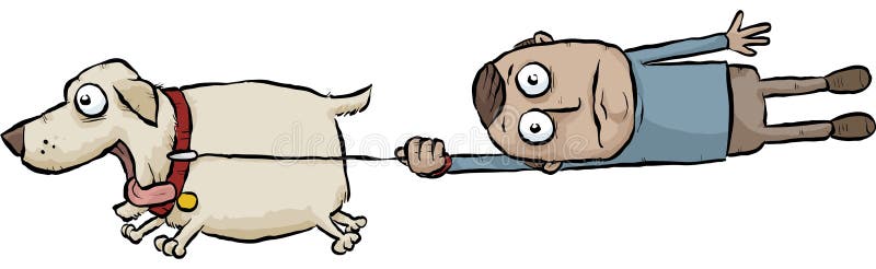 Działający pies ilustracji
