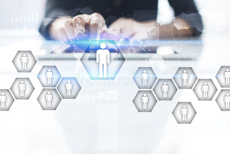 Działu zasobów ludzkich zarządzanie, HR, rekrutacja, przywódctwo i teambuilding, Biznesu i technologii pojęcie ilustracji Działu zasobów ludzkich zarządzanie, HR, rekrutacja, przywódctwo i teambuilding, Biznesu i technologii pojęcie ilustracji