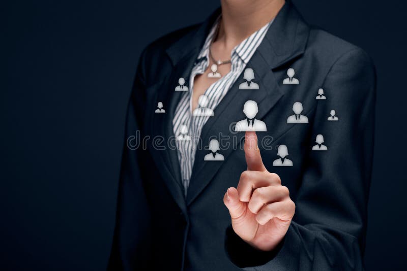Działy zasobów ludzkich i CRM obrazy stock Działy zasobów ludzkich i CRM obrazy stock