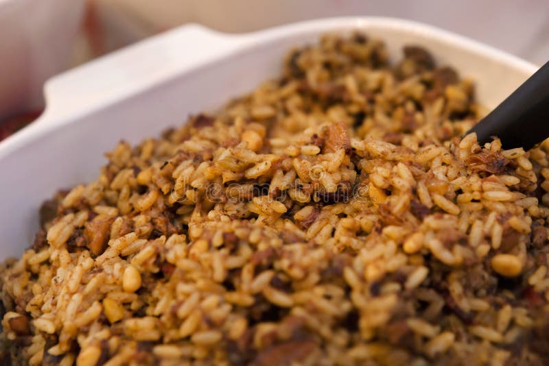 Close Up of Delicious Wild Rice Dish. Close Up of Delicious Wild Rice Dish