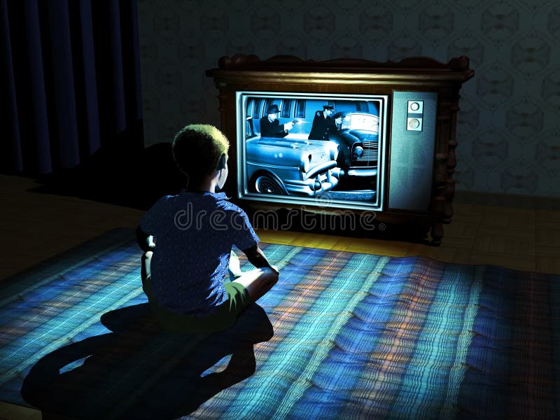 Dziecka dopatrywania telewizja