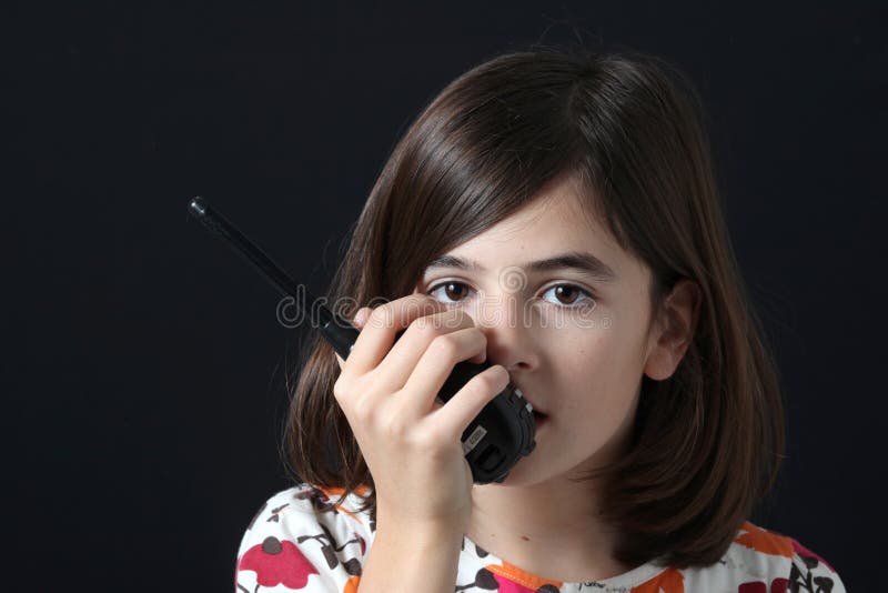 dziecka talkie walkie zdjęcie stock dziecka talkie walkie zdjęcie stock