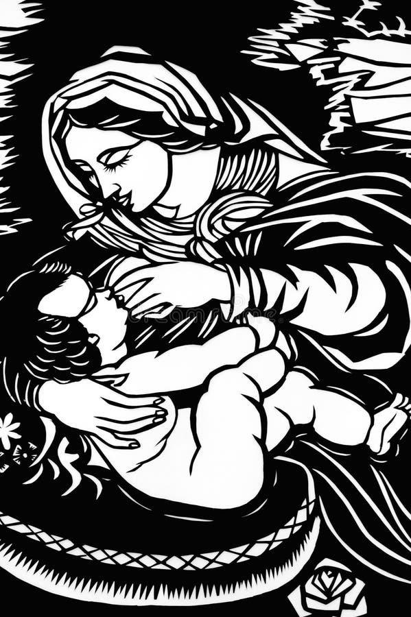 dziecko Jesus Mary ilustracja wektor dziecko Jesus Mary ilustracja wektor