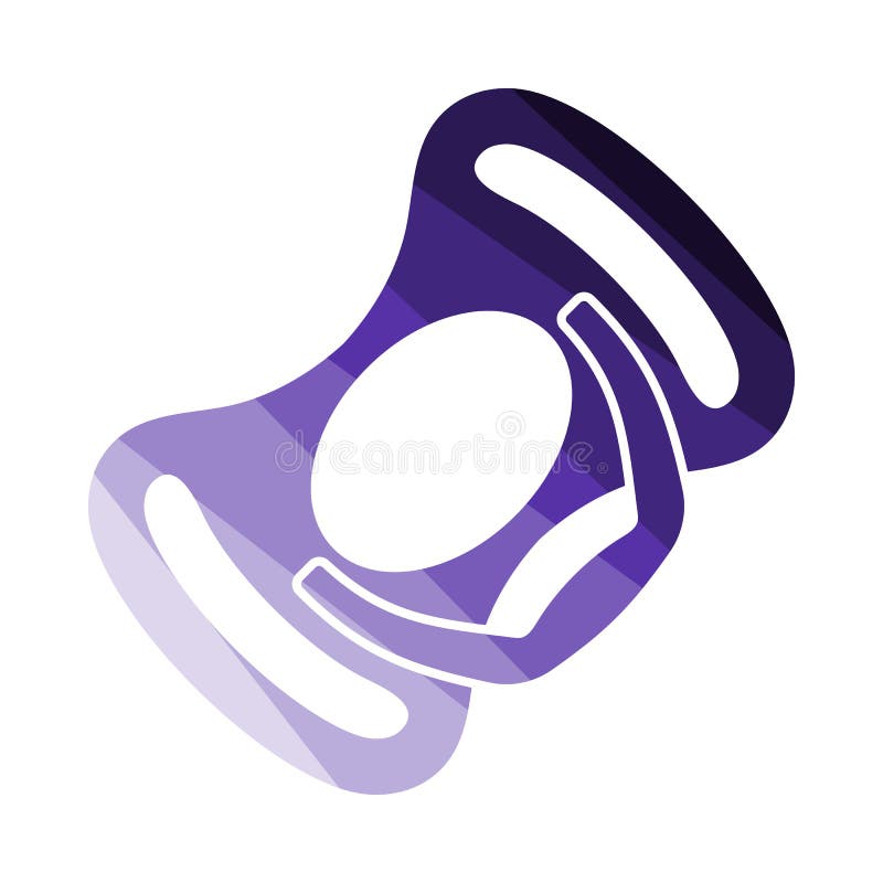 Dziecko koiciela ikona. Baby Soother Icon. Flat Color Ladder Design. Vector Illustration