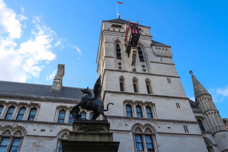 The historical building of Royal Courts of Justice in London, England. The historical building of Royal Courts of Justice in London, England.