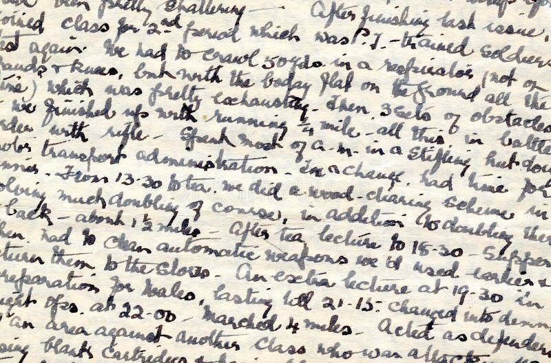 Dzienniczka handwriting czas wojny