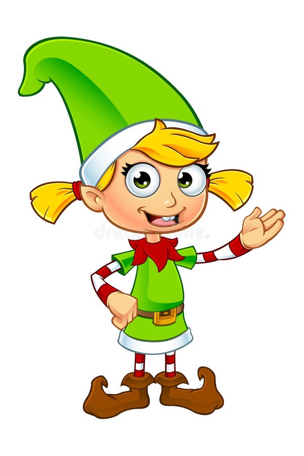 Dziewczyna elfa charakter W zieleni