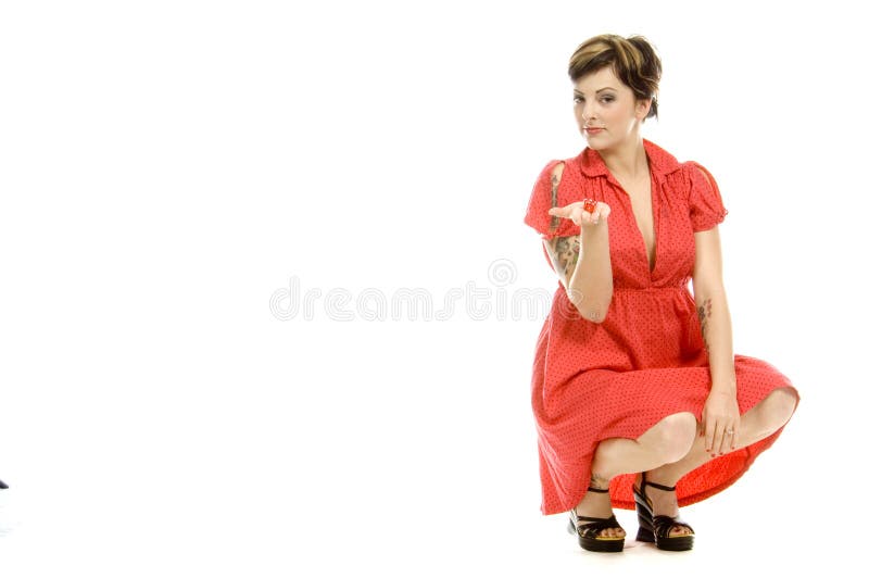 Dziewczyna z kostkami