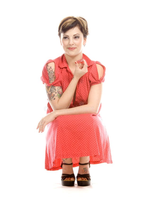 Dziewczyna z kostkami