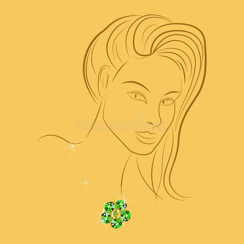 Dziewczyna z złotem royalty ilustracja Dziewczyna z złotem royalty ilustracja