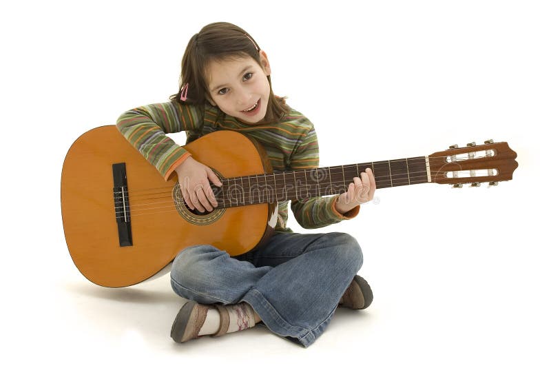 dziewczyny gitara akustyczna grać young obraz royalty free dziewczyny gitara akustyczna grać young obraz royalty free