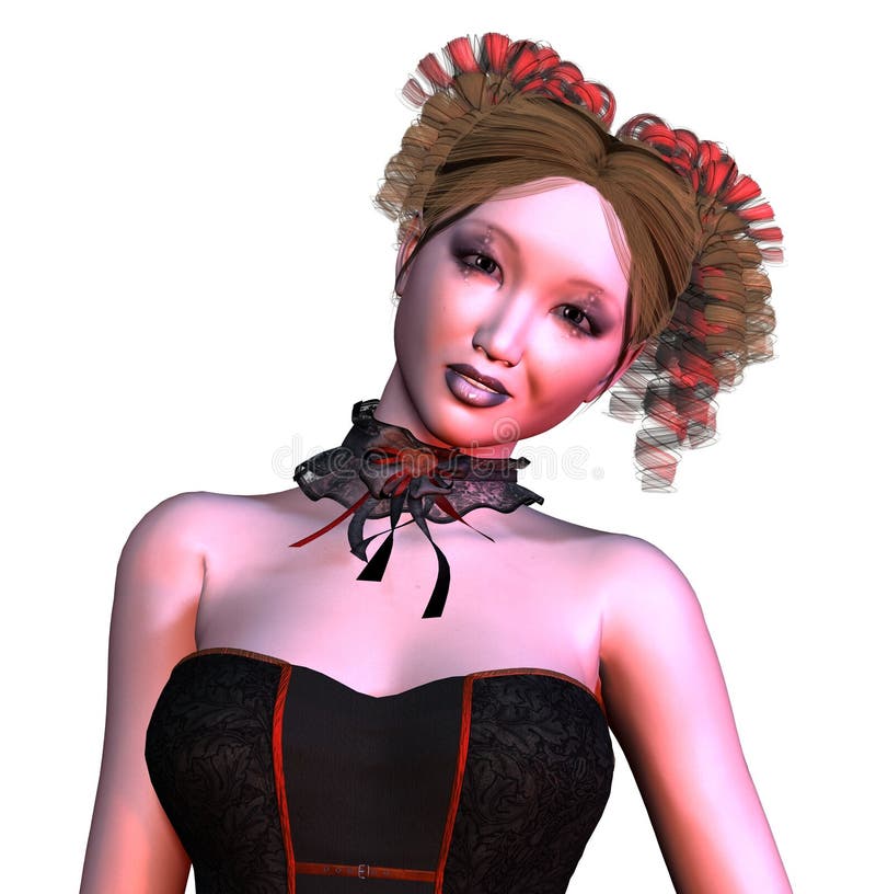 dziewczyny goth royalty ilustracja dziewczyny goth royalty ilustracja