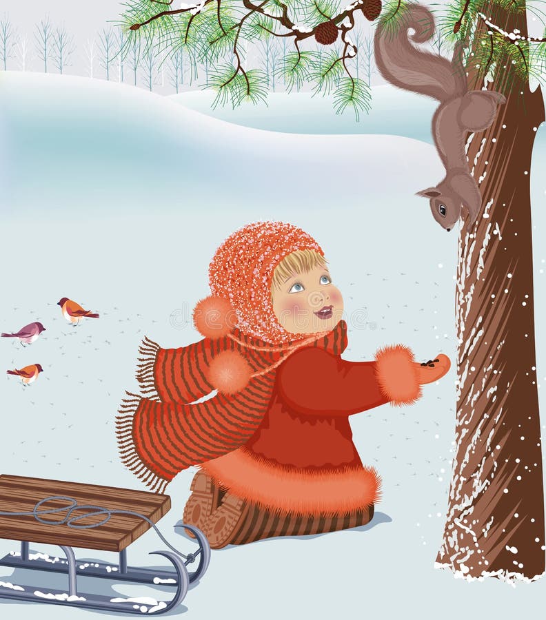 dziewczyny wiewiórka ilustracji dziewczyny wiewiórka ilustracji