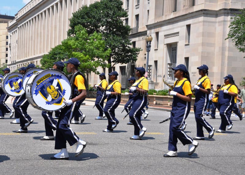 Drummers of Ballou High School Marching Band May 31, 2010 in the National Memorial Day Parade in Washington, D.C. Drummers of Ballou High School Marching Band May 31, 2010 in the National Memorial Day Parade in Washington, D.C.