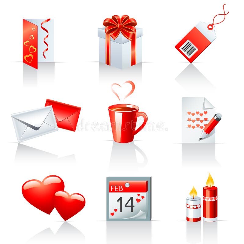 dzień ikon s st valentine ilustracja wektor dzień ikon s st valentine ilustracja wektor