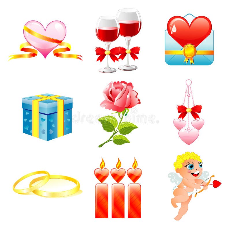 dzień ikony s valentine royalty ilustracja dzień ikony s valentine royalty ilustracja