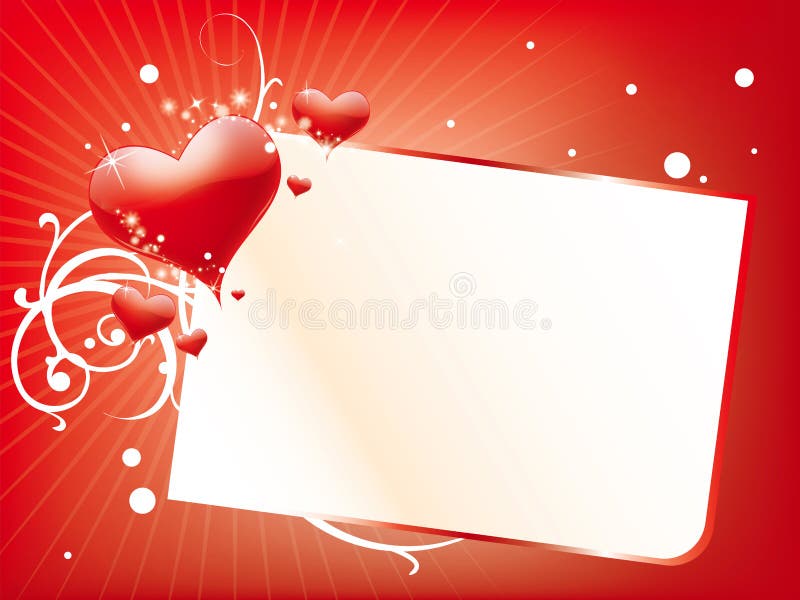 Valentines Day card with little hearts. Valentines Day card with little hearts