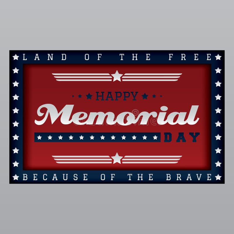 memorial day. Vector illustration decorative design. memorial day. Vector illustration decorative design