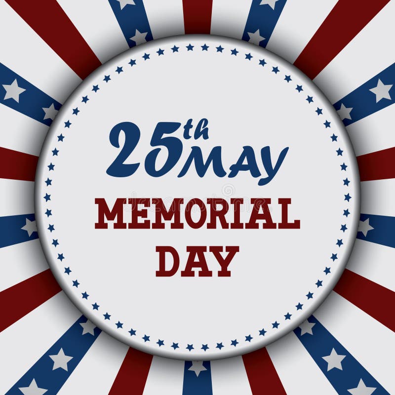 memorial day. Vector illustration decorative design. memorial day. Vector illustration decorative design