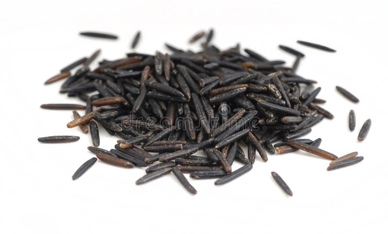 Wild rice on a white background. Wild rice on a white background