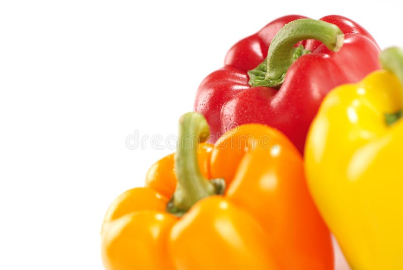 Dzwonkowi kolorowi pieprze fotografia stock
