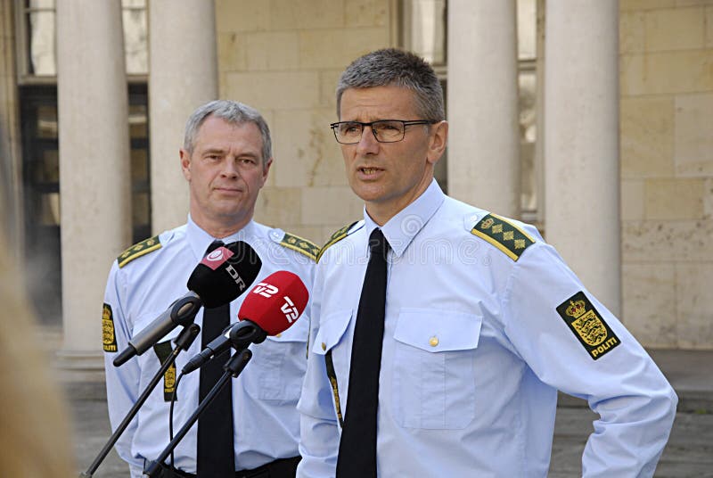 Dänische Polizeibeamten