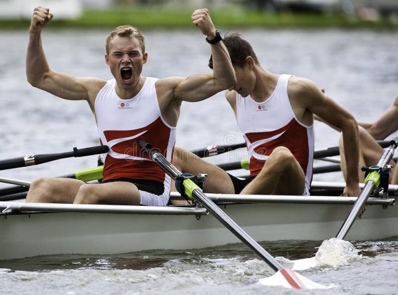 Dänischer Rudersportsieg lizenzfreies stockbild Dänischer Rudersportsieg lizenzfreies stockbild