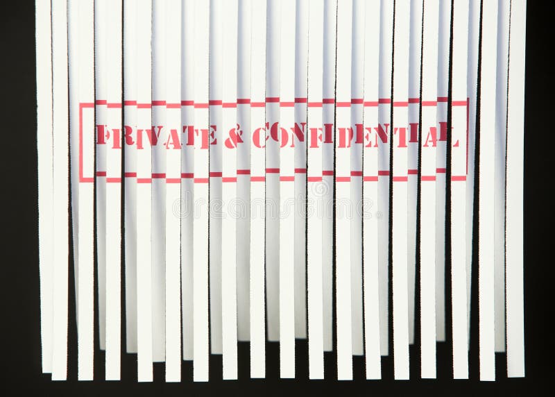 Déchiquetage privé de document confidentiel