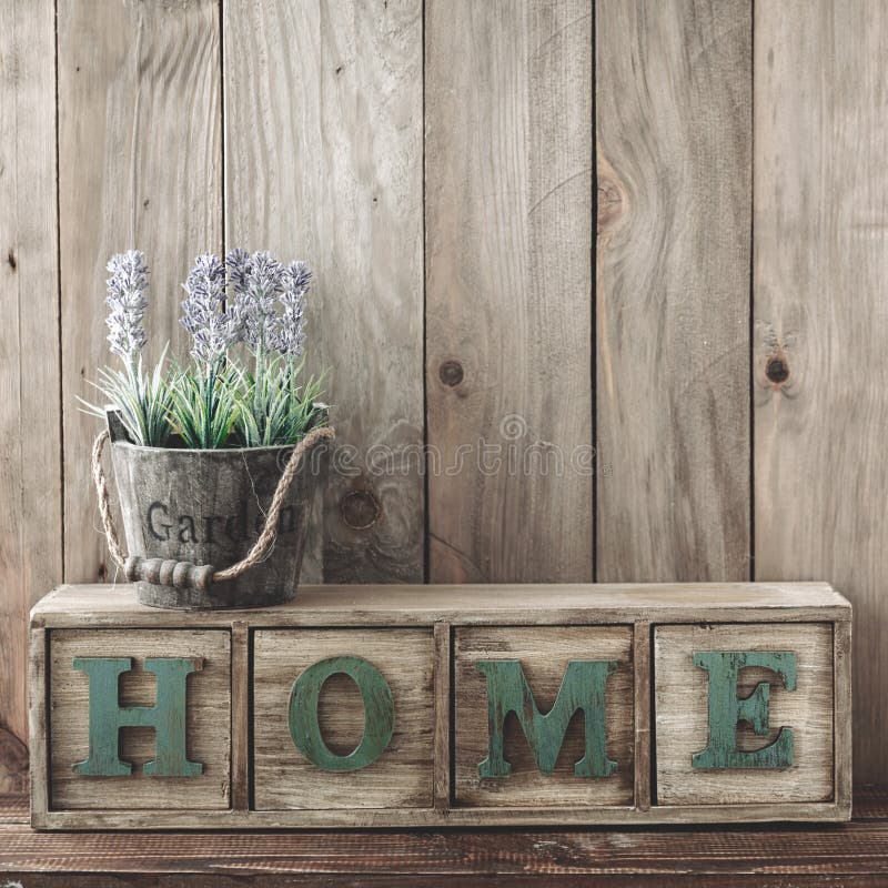 Décor à la maison en bois images stock Décor à la maison en bois images stock