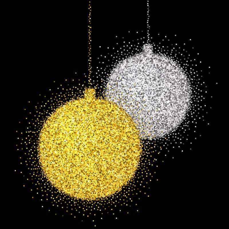 Décoration de Noël avec l'effet de la lumière de scintillement illustration libre de droits Décoration de Noël avec l'effet de la lumière de scintillement illustration libre de droits
